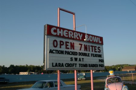 Cherry Bowl Drive-In Theatre - MARQUEE